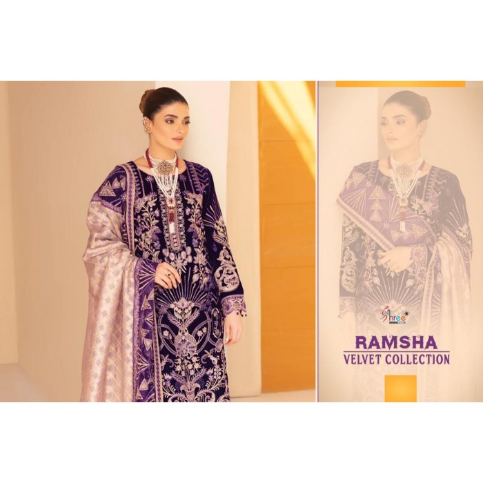 Shree Fabs Ramsha Velvet Collection Salwar Suits